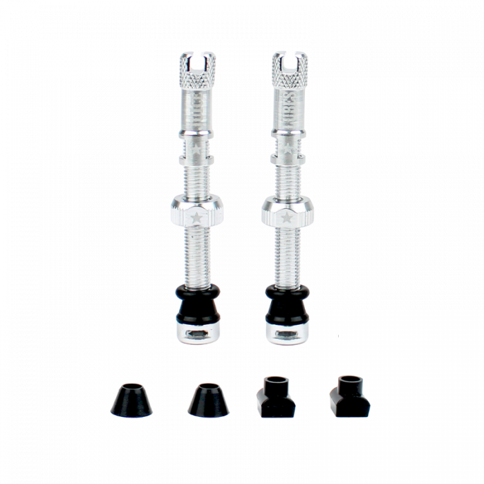 Tubeless Valves 65mm Silver