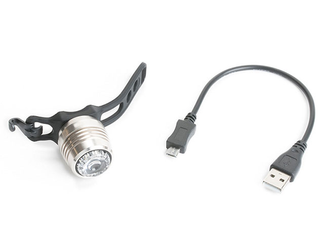 USB Rechargable Front Light Silver