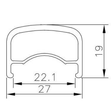 650b Voyager Rim 36h