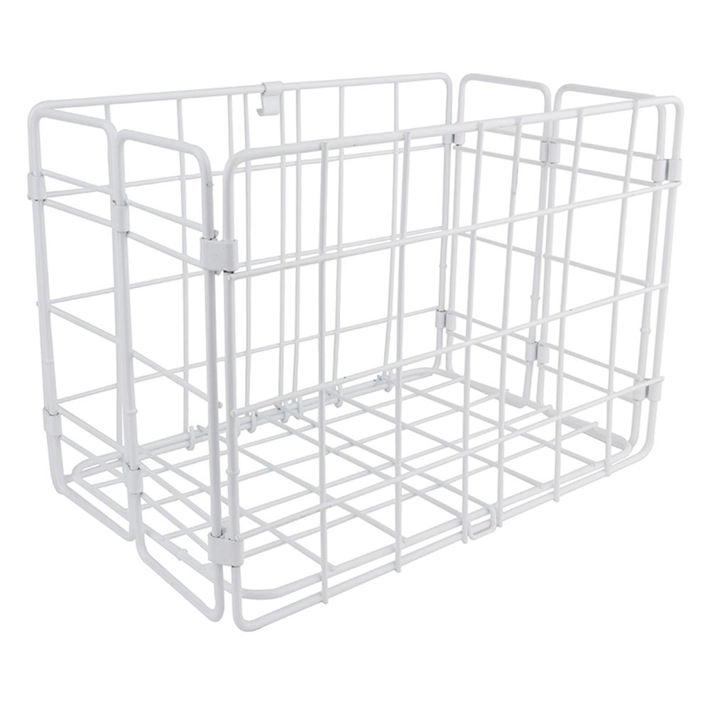 582 Rear Folding Basket White