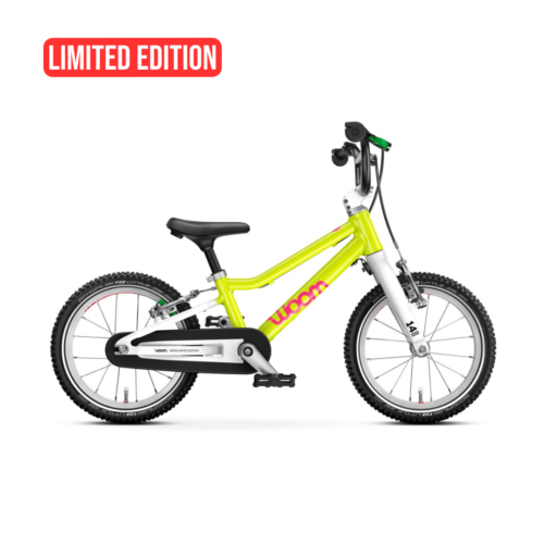 Woom GO 2 Neon Lime Limited Edition Børnecykel