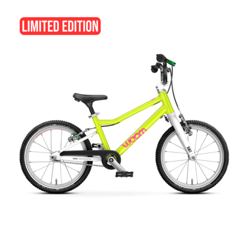 Woom GO 3 Neon Lime Limited Edition Børnecykel