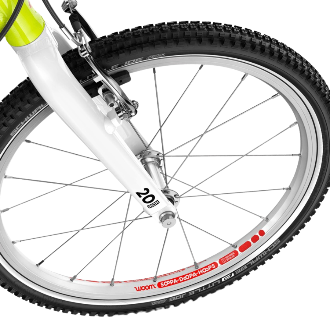 Woom GO 4 Neon Lime Limited Edition Børnecykel - Billede 12