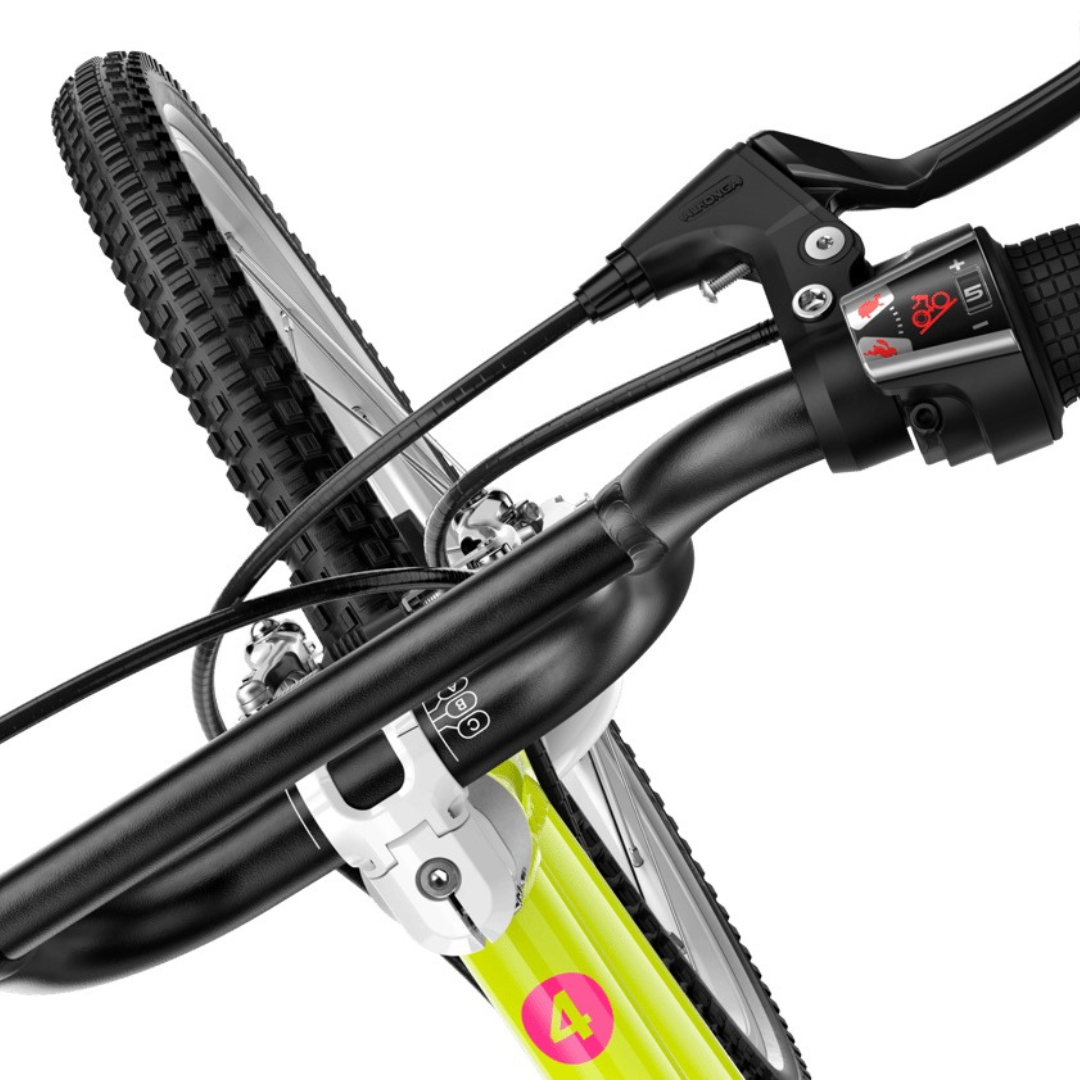 Woom GO 4 Neon Lime Limited Edition Børnecykel - Billede 10