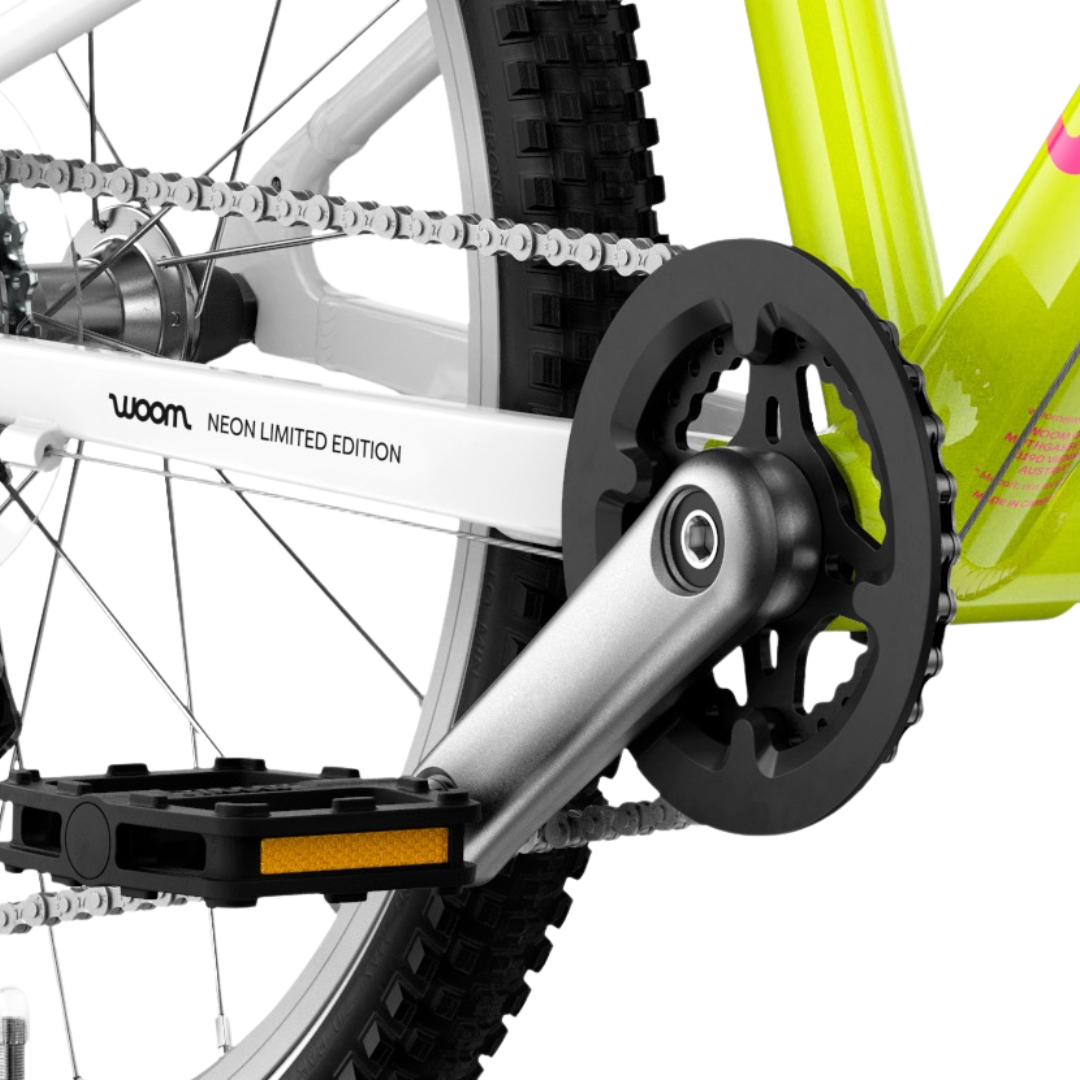 Woom GO 4 Neon Lime Limited Edition Børnecykel - Billede 6