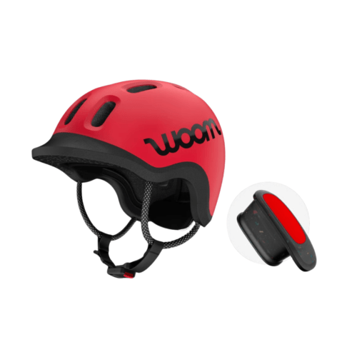 Woom READY børnehjelm + READY hjelmlygte