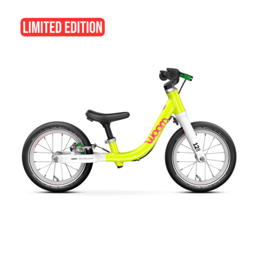 Woom GO 1 Neon Lime Limited Edition Løbecykel